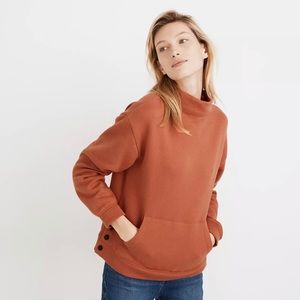 MWL Betterterry Mockneck Side-Button Sweatshirt